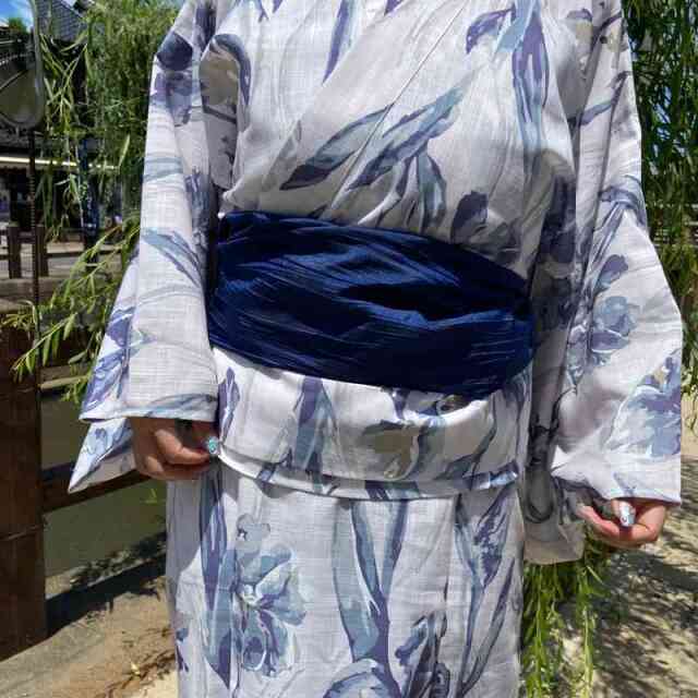 菖蒲柄セパレート浴衣4点セット