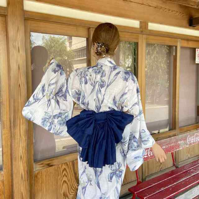 菖蒲柄セパレート浴衣4点セット