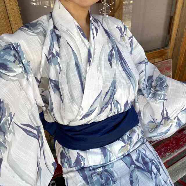 菖蒲柄セパレート浴衣4点セット