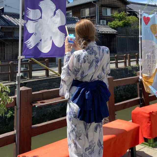 菖蒲柄セパレート浴衣4点セット
