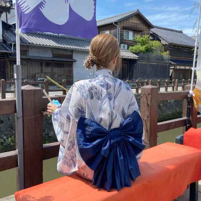 菖蒲柄セパレート浴衣4点セット