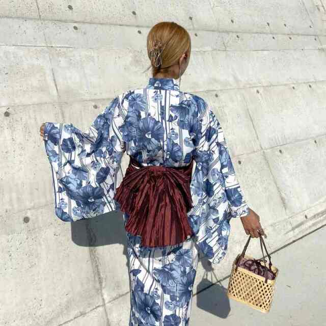 花柄セパレート浴衣4点セット