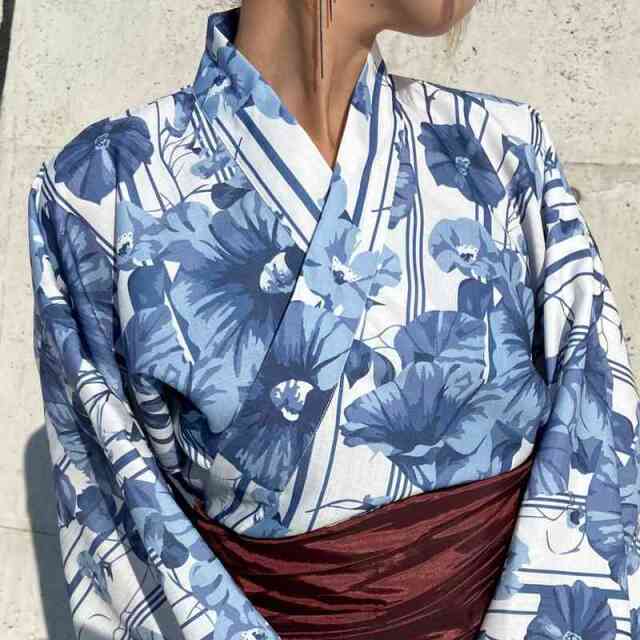 花柄セパレート浴衣4点セット