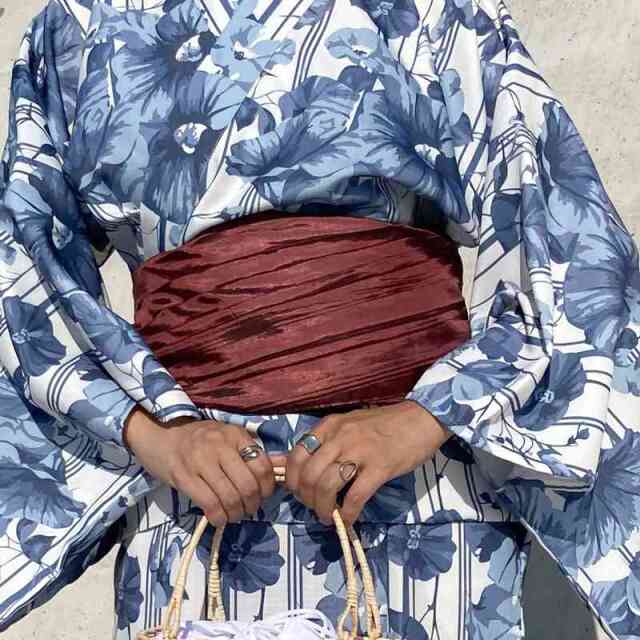 花柄セパレート浴衣4点セット