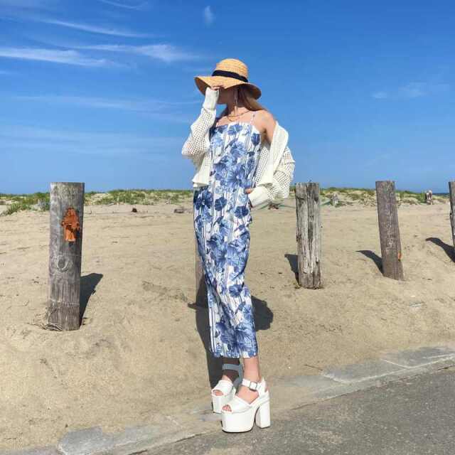 花柄セパレート浴衣4点セット