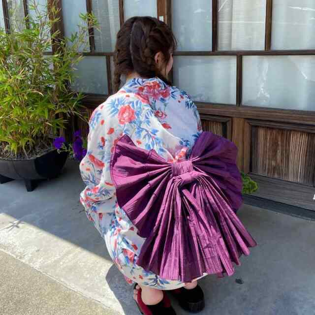 椿柄セパレート浴衣4点セット