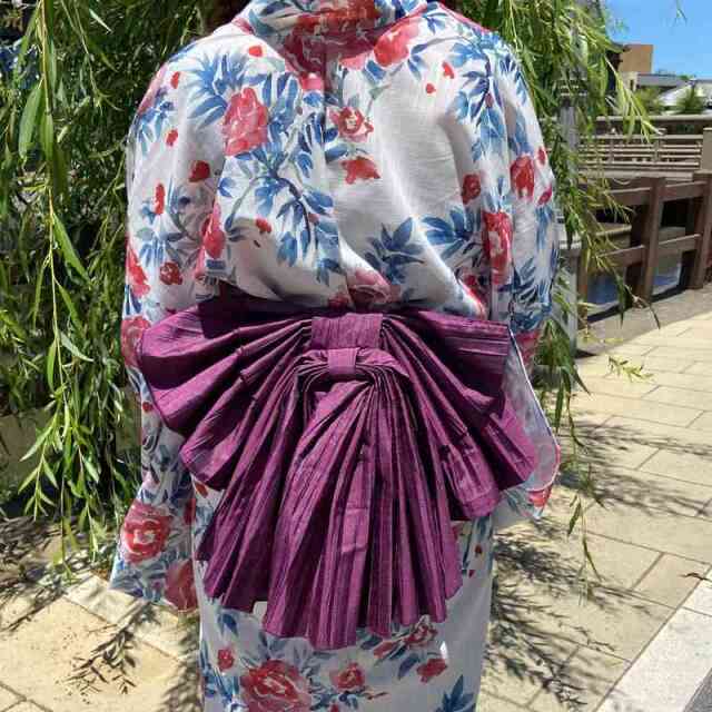 椿柄セパレート浴衣4点セット