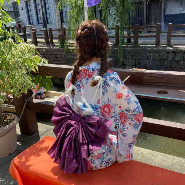 椿柄セパレート浴衣4点セット