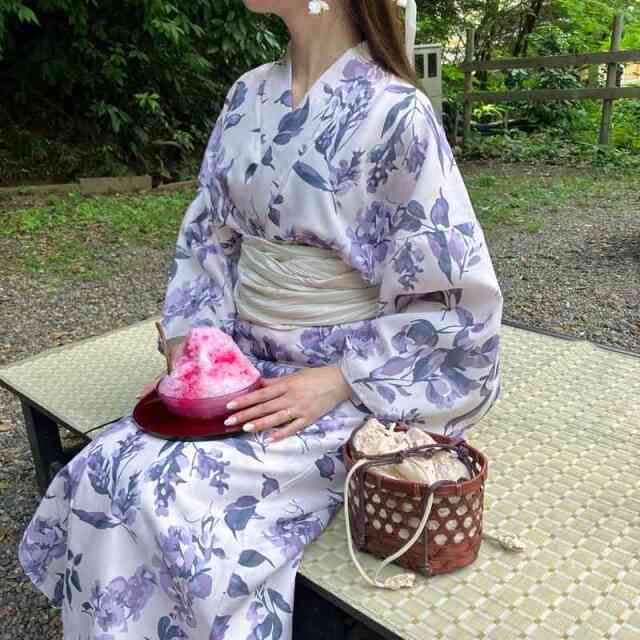 花柄浴衣3点セット