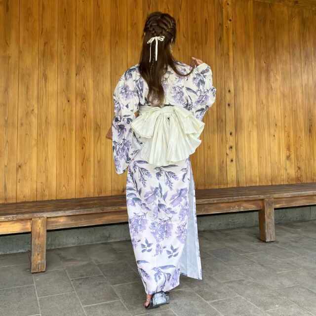 花柄浴衣3点セット