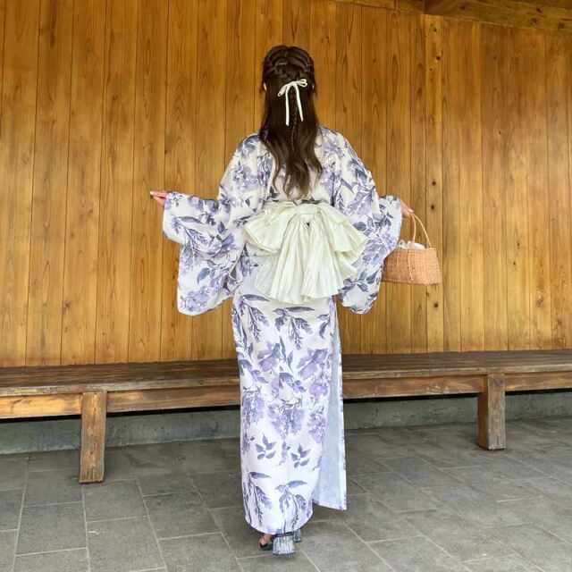花柄浴衣3点セット