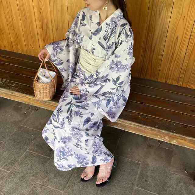 花柄浴衣3点セット