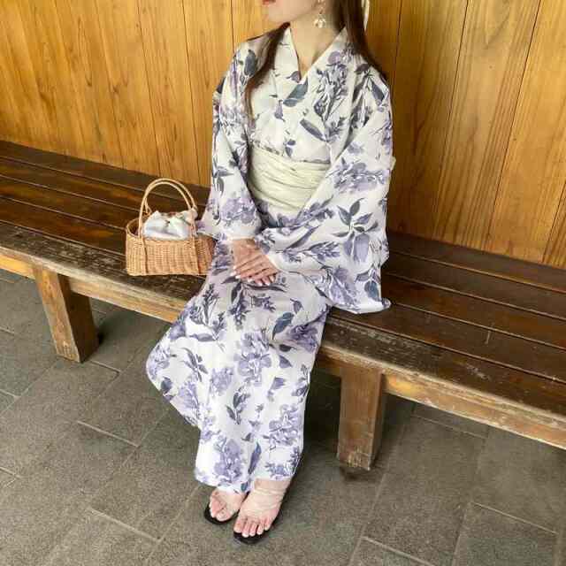 花柄浴衣3点セット