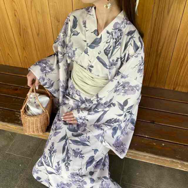 花柄浴衣3点セット
