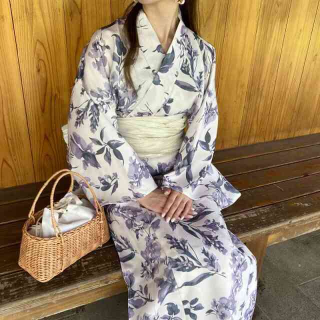 花柄浴衣3点セット