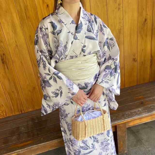 花柄浴衣3点セット
