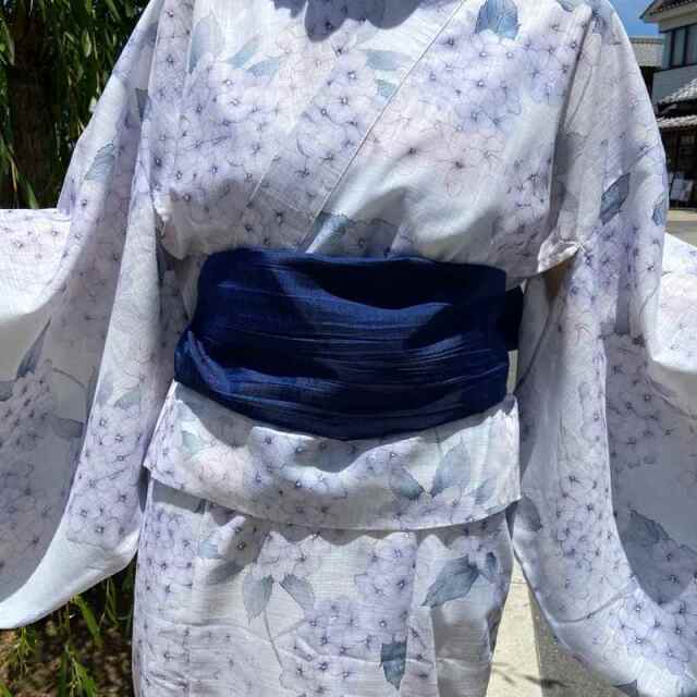 紫陽花柄セパレート浴衣4点セット