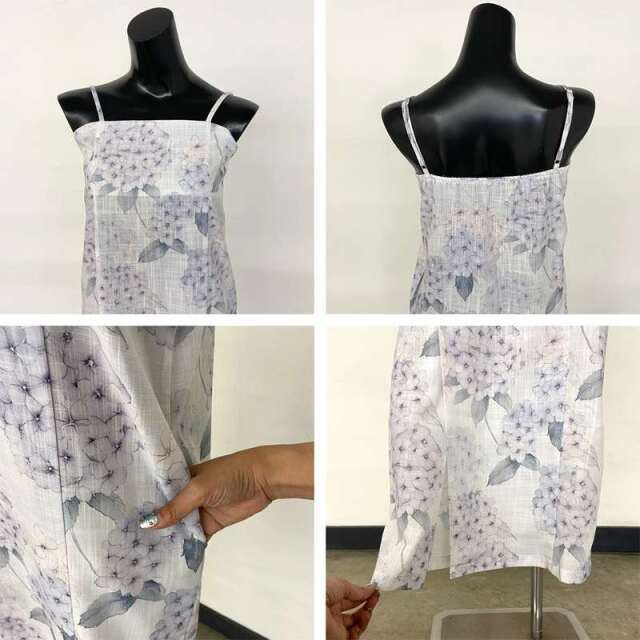 紫陽花柄セパレート浴衣4点セット