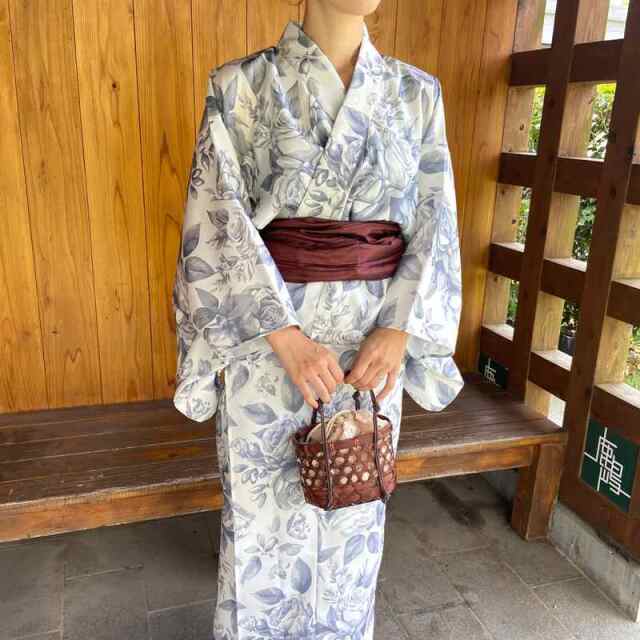 薔薇柄浴衣3点セット