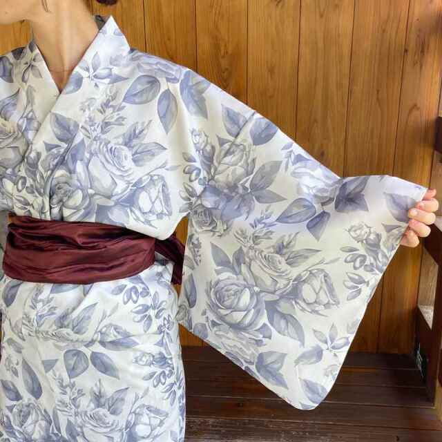 花柄浴衣3点セット
