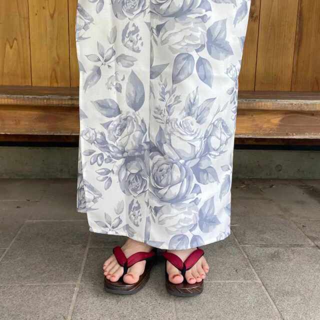 花柄浴衣3点セット