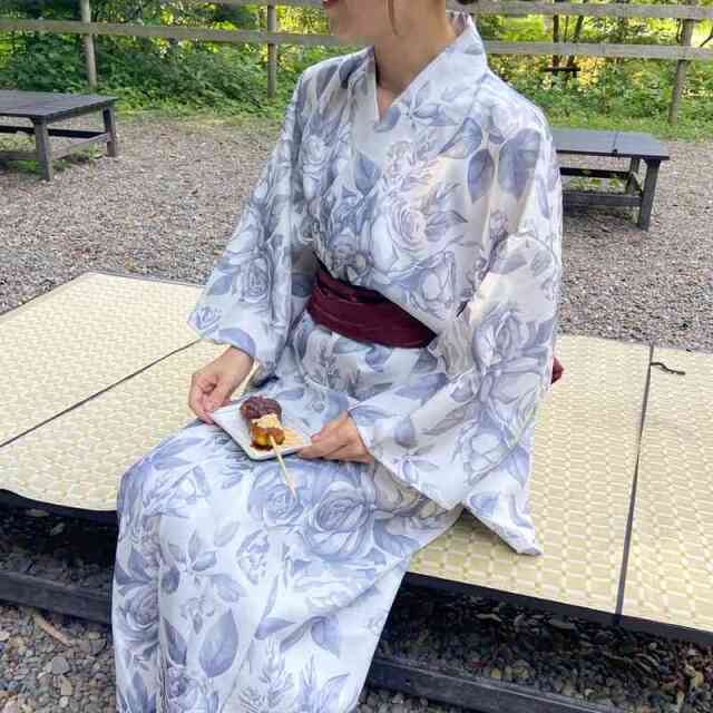 花柄浴衣3点セット