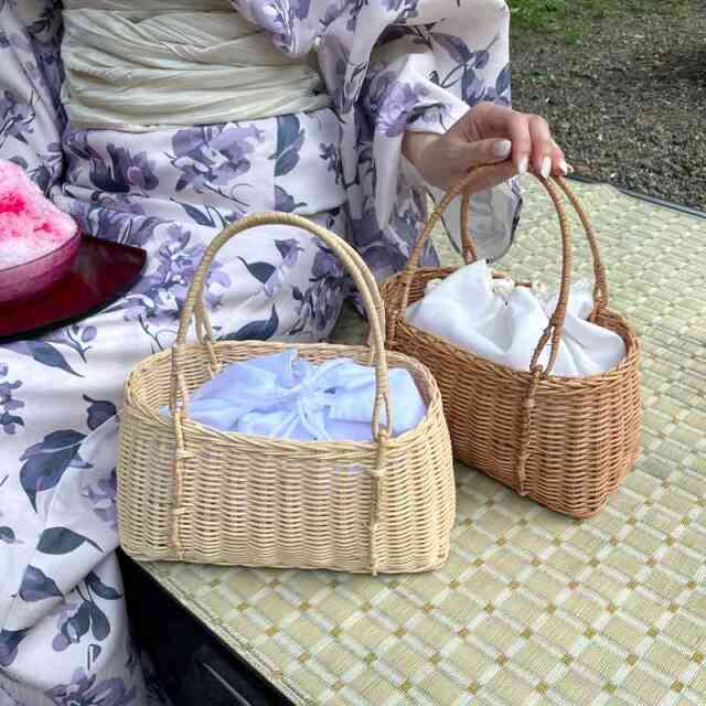 巾着かごバッグ