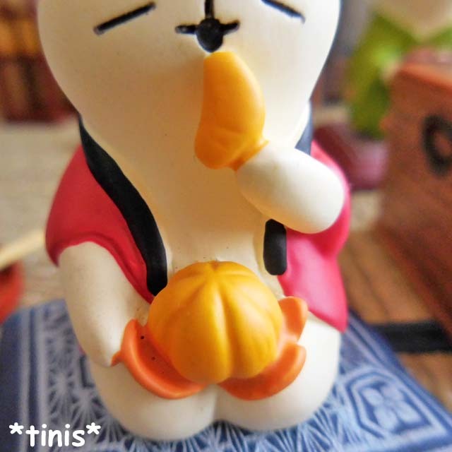 DECOLE デコレ コンコンブル 柑橘満喫猫 開運 福みかん 置物