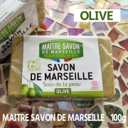 メートル サボンドマルセイユ　マルセイユ石鹸　オリーブ　100g　マルセイユソープ　Maitre Savon de Marseille　バス雑貨