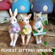 KEY STONE　キーストーン　シッティングアニマル　動物　置物　オブジェ　ミニ