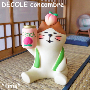 DECOLE　デコレ　コンコンブル　乾杯桃サワー猫　ミニチュア　マスコット　Mini Cat