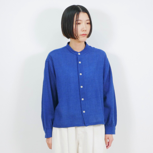 gadidanonim シャツ　美品 ウールガーゼ スタンドカラーシャツ KATO` GRANDMA MAMA DAUGHTER