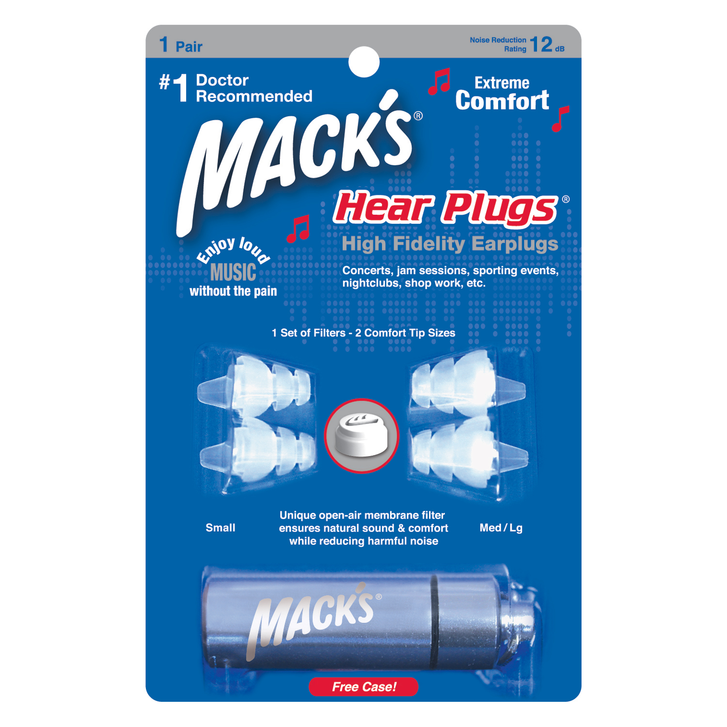 Mack's Hear Plugs　/音楽専用耳栓 【メール便可】