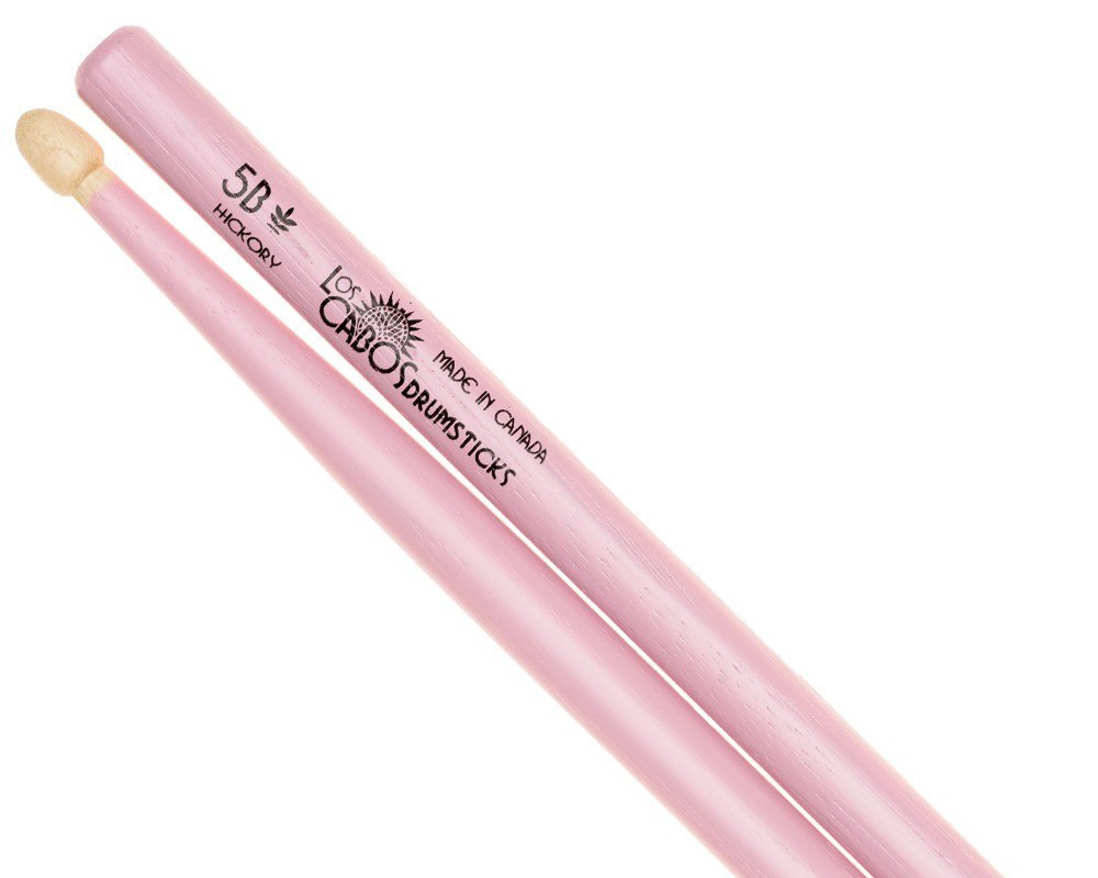 LosCabos White Hickory Drumstick 5B Pink　2ペアセット