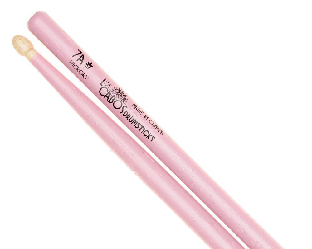 LosCabos White Hickory Drumstick 7A Pink　2ペアセット