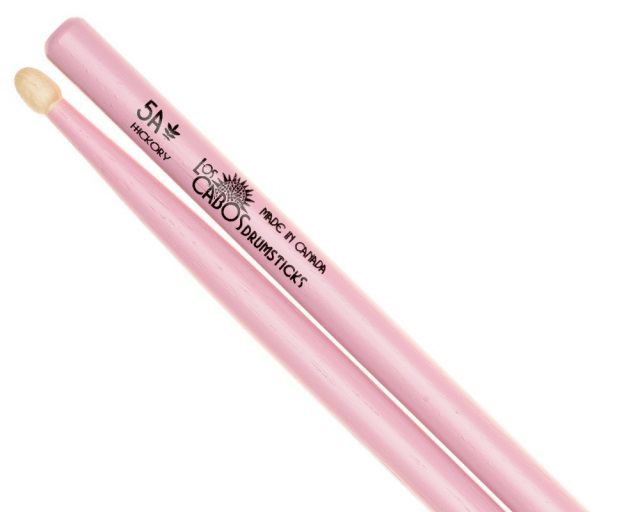 LosCabos White Hickory Drumstick 5A Pink　2ペアセット