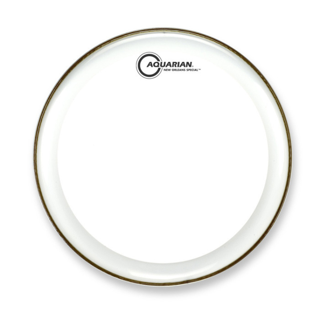 AQUARIAN Drumhead New Orleans Special Clear w/Power Thin Dot　/1プライ