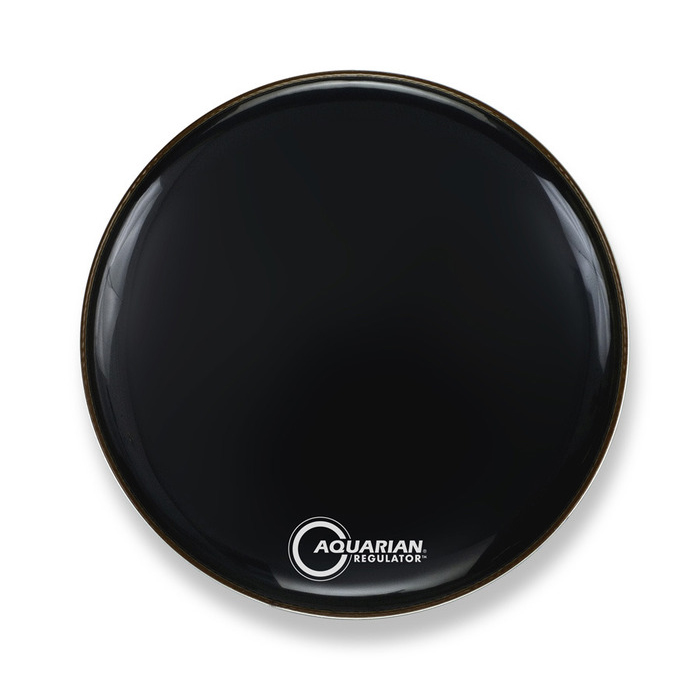 AQUARIAN Drumhead Regulator Gloss Black 穴なし　/1プライ