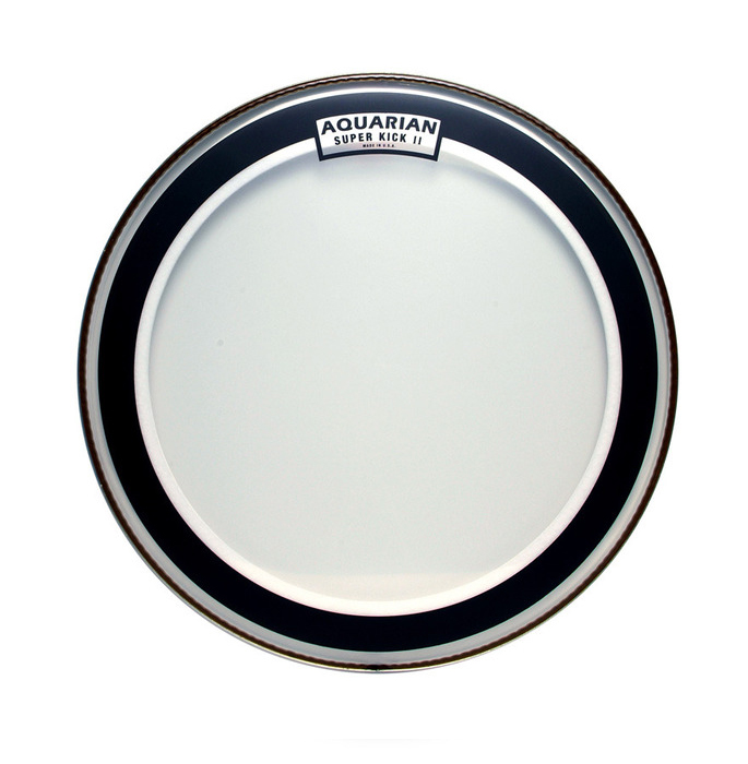AQUARIAN Drumhead Super Kick II Clear　/2プライ
