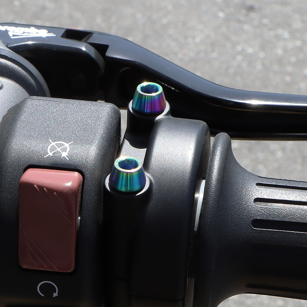 Z900RS 64チタン スロットルケース用 ボルトセット Type1 レインボー BS0027 【メール便可】