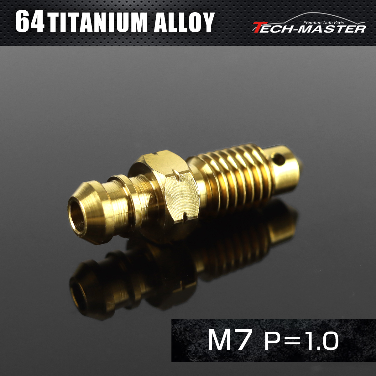 エアブリーダースクリュー 64チタン M7 P1.0 ゴールド JA082 【メール便可】