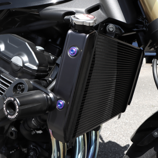 z900rsラジエーターサイドカバー　BLACK Z900RS 64チタン ラジエター サイドカバー用 ボルトセット 焼きチタン