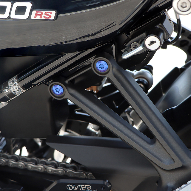 Z900RS 64チタン タンデムステップ用 ボルトセット 焼きチタンカラー