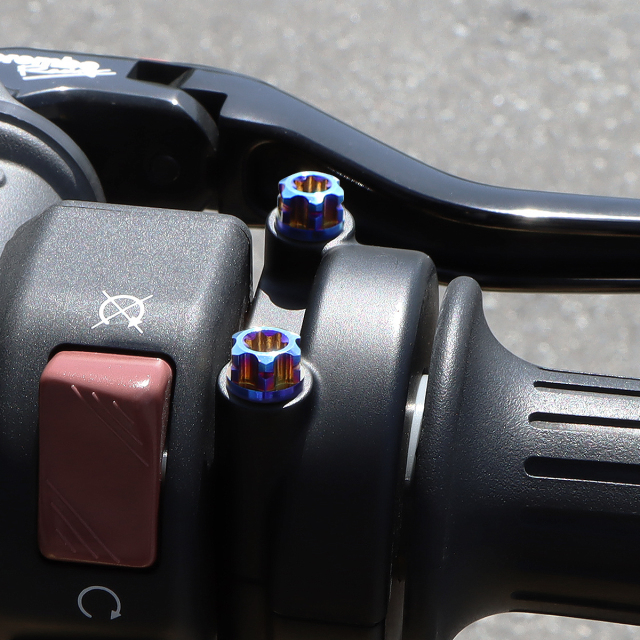 Z900RS 64チタン スロットルケース用 ボルトセット Type2 焼きチタンカラー BS0031 【メール便可】