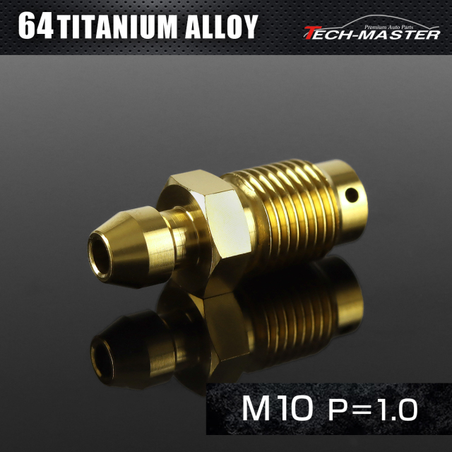 エアブリーダースクリュー 64チタン ブレンボ キャリパー用 M10 P1.0 ゴールド JA1460 【メール便可】