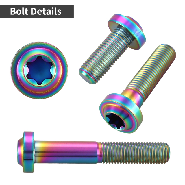 チタンボルト トルクス穴 フランジ付き ボタンボルト M10×10mm