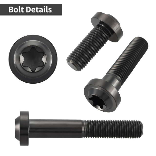 チタンボルト トルクス穴 フランジ付き ボタンボルト M10×10mm～60mm