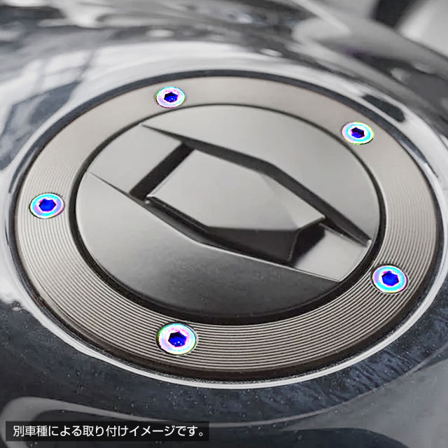 64チタン タンクキャップボルト ホンダ 7穴用 レインボー 7本セット