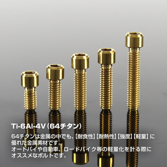 チタンボルト 六角穴付き キャップボルト ディレーラー 調整