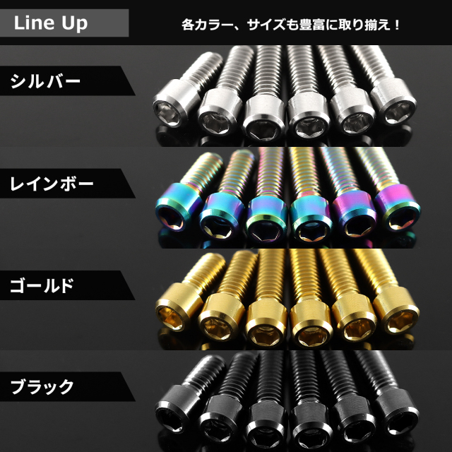 チタンボルト 六角穴付き キャップボルト ディレーラー 調整